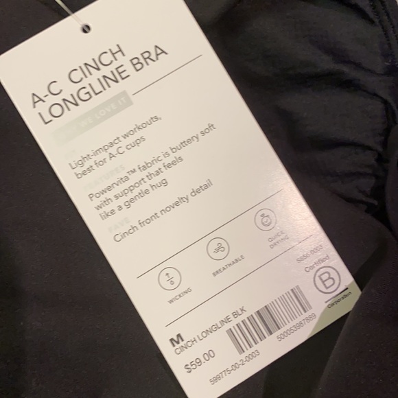 Athleta A-C Cinch Longline Bra - Picture 11 of 15